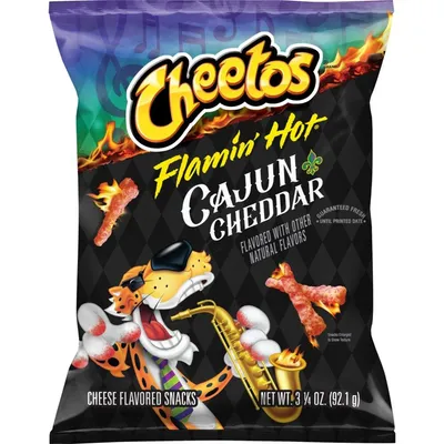 Cheetos Flamin' Hot Cajun Cheddar 3.25 oz Bag