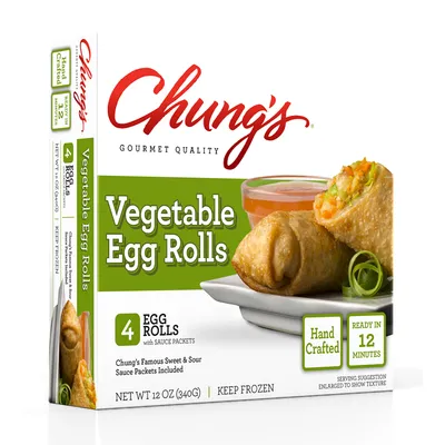 Chung's Pork Egg Rolls 4 Count 12 oz