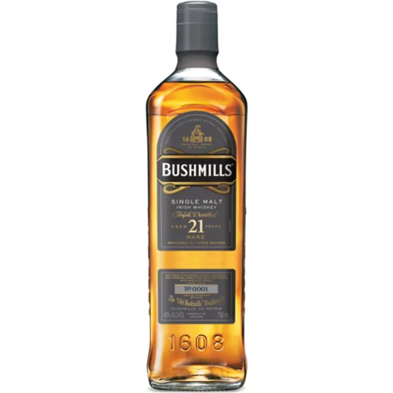 Bushmills Single Malt Irish Whiskey 21 Year view 1