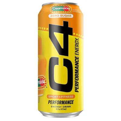 C4 Energy Drink Orange Creamsicle 16 oz Can