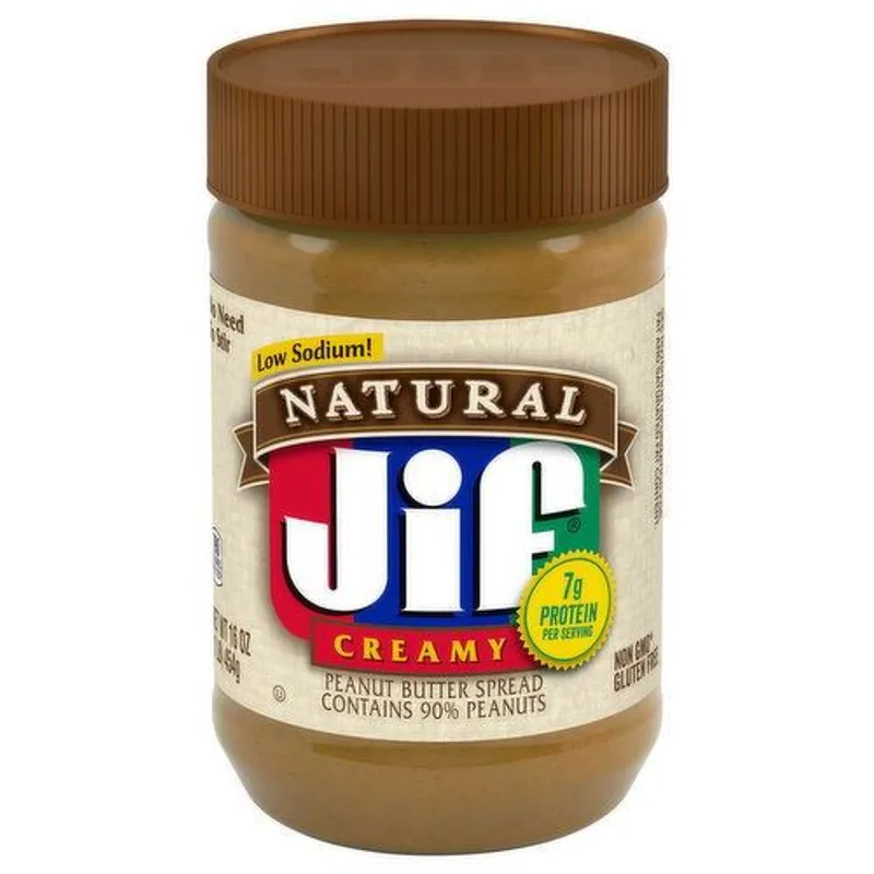 Jif Creamy Peanut Butter Jar view 1