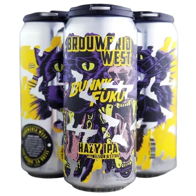 Brouwerij West Bunny Fuku Hazy IPA 4-pack 16oz cans