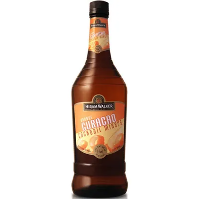 Hiram Walker Cocktail Mixers Orange Curacao 750mL