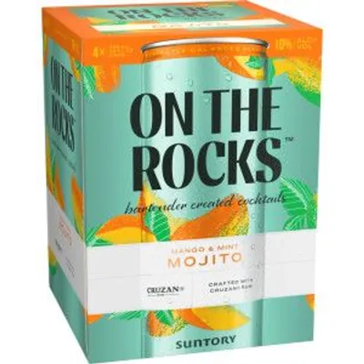 On The Rocks Mango & Mint Mojito 4 Pack 48 oz Cans