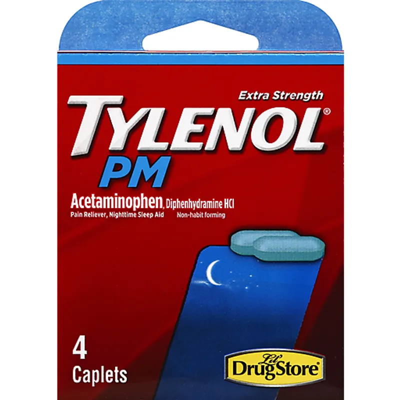 Tylenol PM Extra Strength Nighttime Pain Reliever & Sleep Aid Caplets view 1
