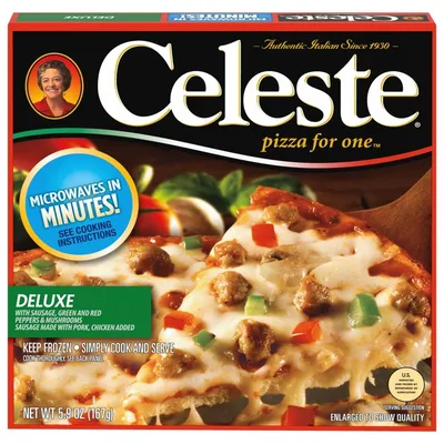 Celeste Deluxe Pizza 5.9 oz Box