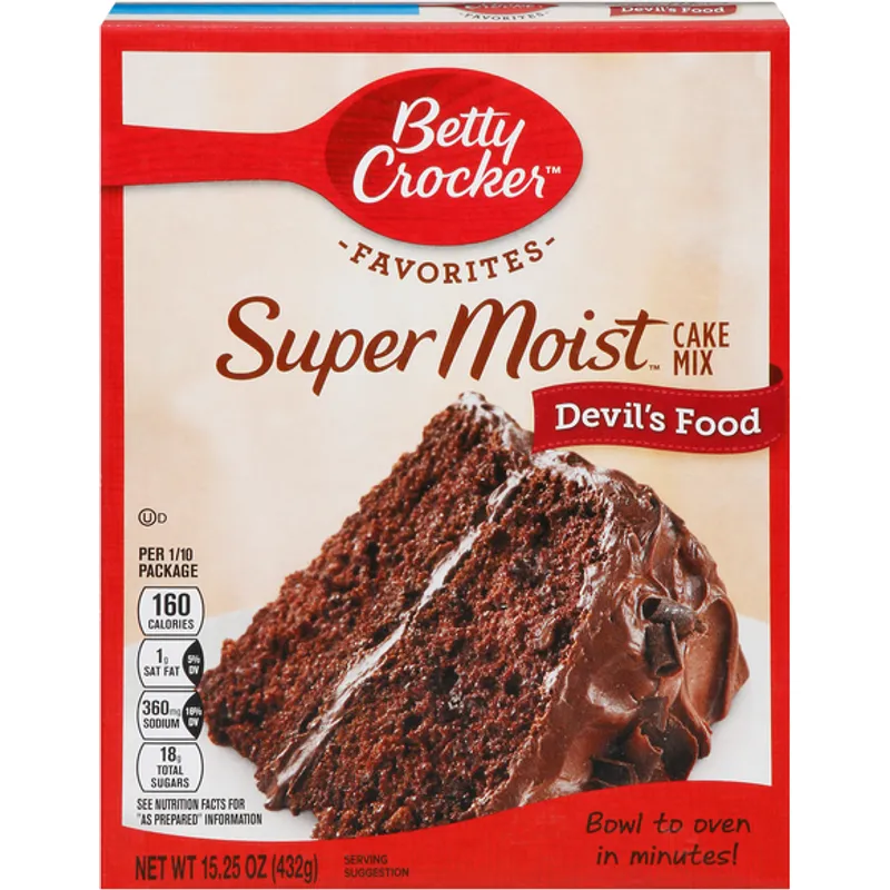 Betty Crocker Super Moist Devils Food Cake Mix view 1