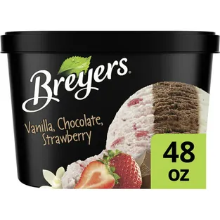 Breyers Vanilla Chocolate Strawberry Ice Cream