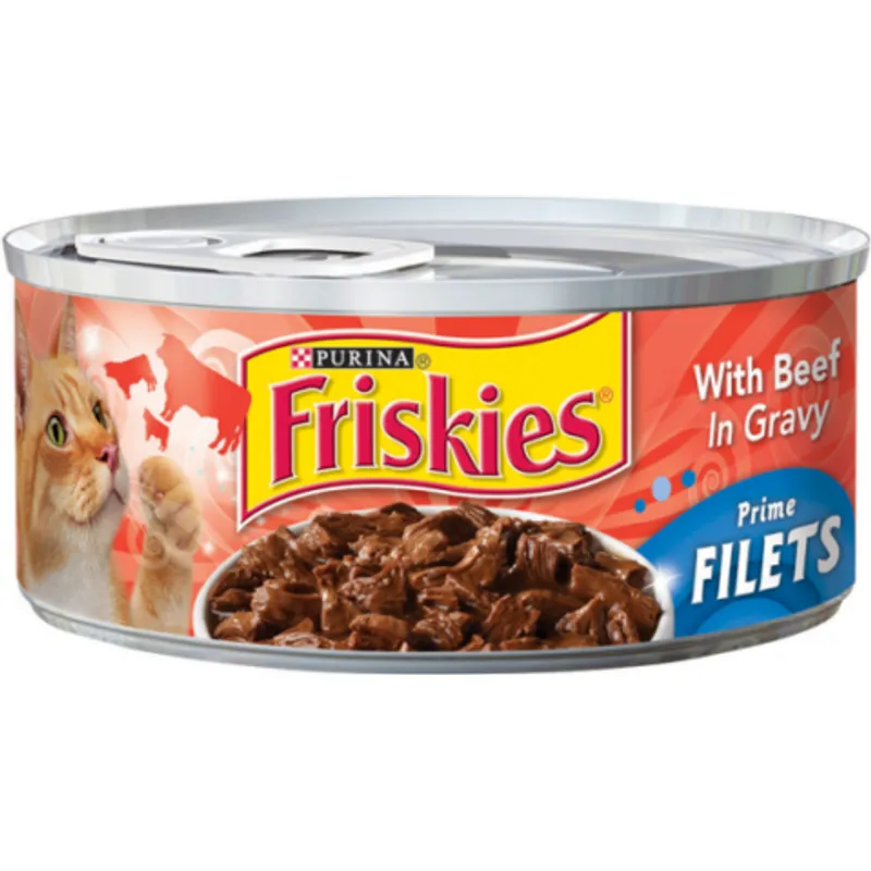 Purina Friskies Shreds Beef in Gravy Wet Cat Food view 1