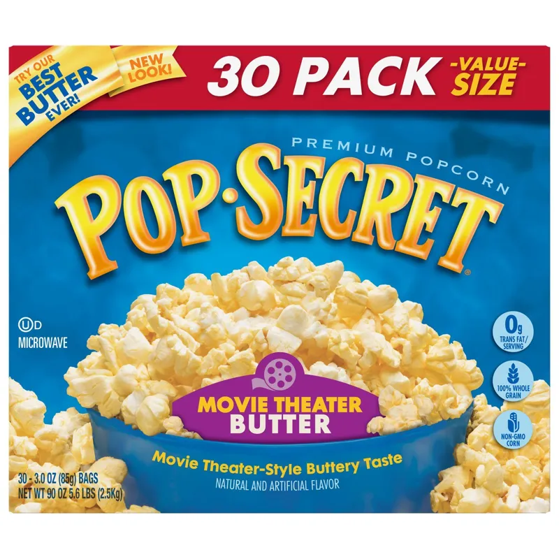 Pop Secret Movie Theater Butter Popcorn view 1