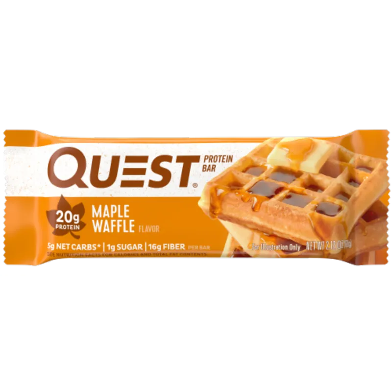 Quest Maple Waffle Protein Bar view 1