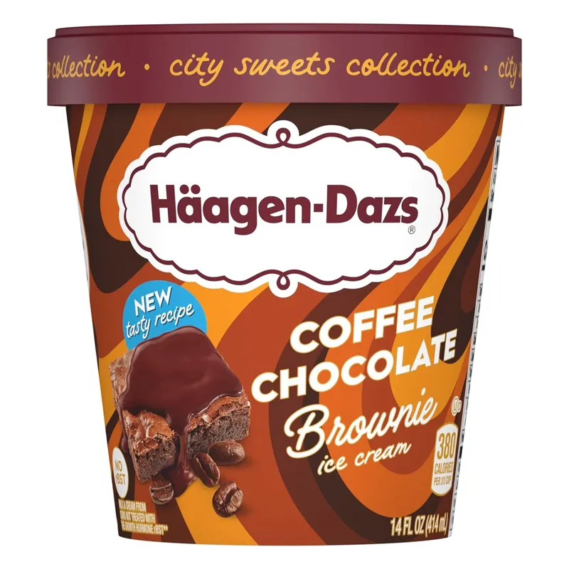 Haagen-Dazs Coffee Chocolate Brownie Ice Cream view 1