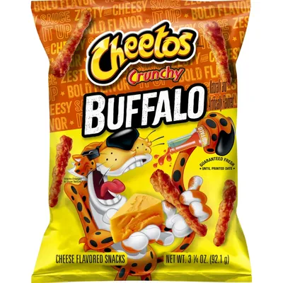 Cheetos Buffalo Crunchy Cheese Flavored Snacks 3.25 Oz Bag