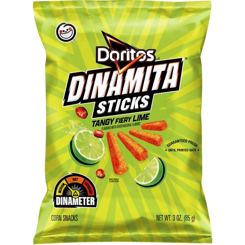 Doritos Dinamita Sticks Tangy Fiery Lime Bag view 1