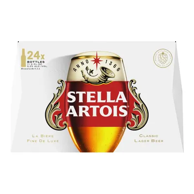 Stella Artois Premium Lager 24-pack 11.2 oz Bottles