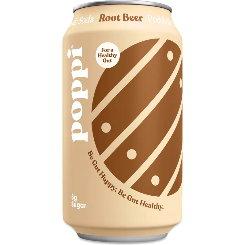 Poppi Root Beer Prebiotic Soda view 1