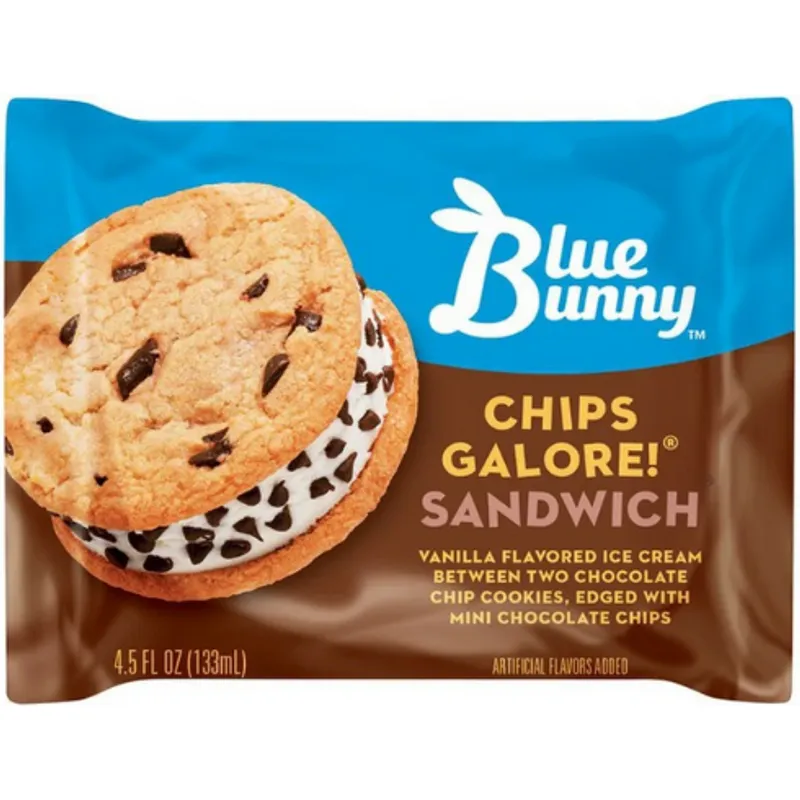 Blue Bunny Chips Galore! Ice Cream Sandwich view 1