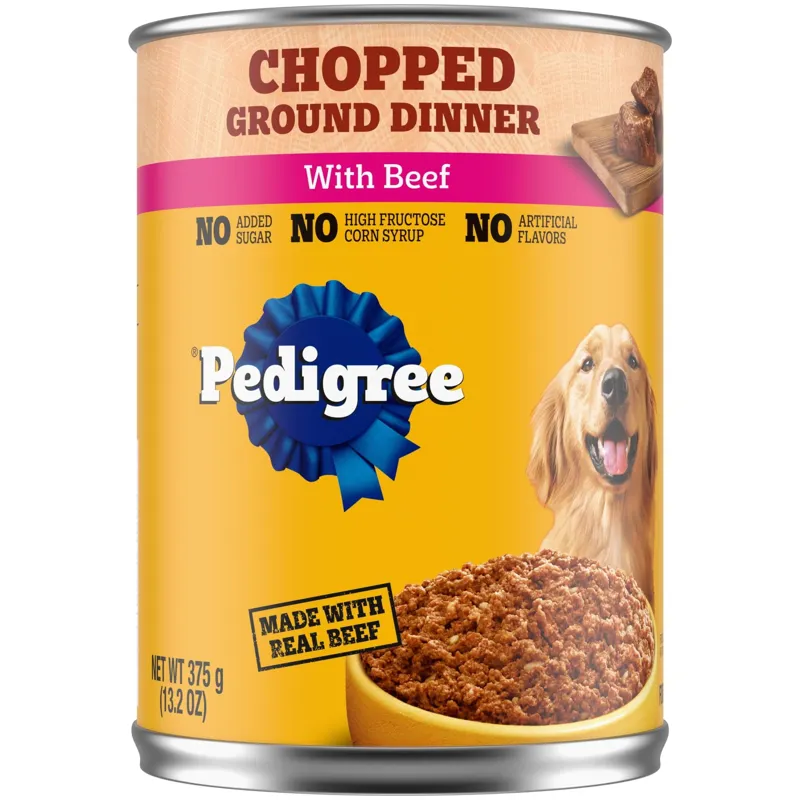 Pedigree Chopped Ground Dinner with Beef view 1