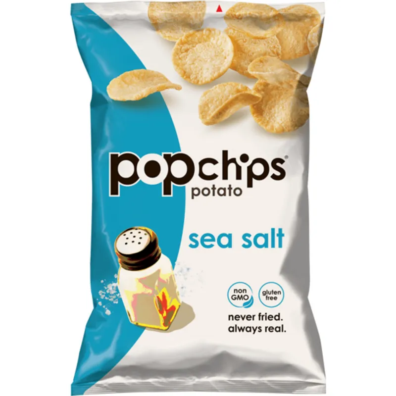 Popchips Potato Popped Chip Snack Sea Salt view 1