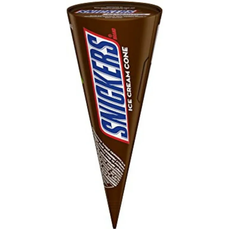 Snickers Single Ice Cream Cone view 1