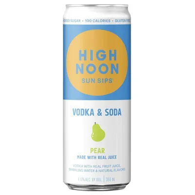 High Noon Pear Vodka & Soda 4 Pack 355ml Cans