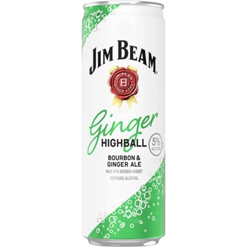 Jim Beam Ginger Highball Cocktail Ready-to-Drink view 1