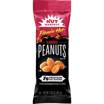 Nut Harvest Flamin' Hot Peanuts 3.325 oz Bag