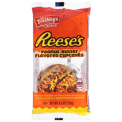 Mrs. Freshley's Deluxe Reese's Peanut Butter Cupcakes 4.5 oz