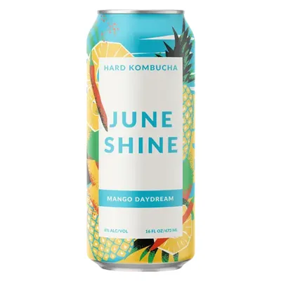JuneShine Mango Daydream Hard Kombucha 19.2 oz can