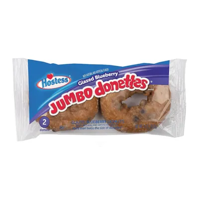Hostess Jumbo Donettes Glazed Blueberry 4 oz Bag
