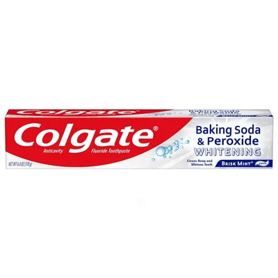 Colgate Baking Soda & Peroxide Whitening Toothpaste Brisk Mint 6 oz