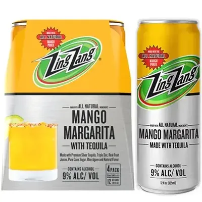 Zing Zang Mango Margarita 4 Pack 48 oz