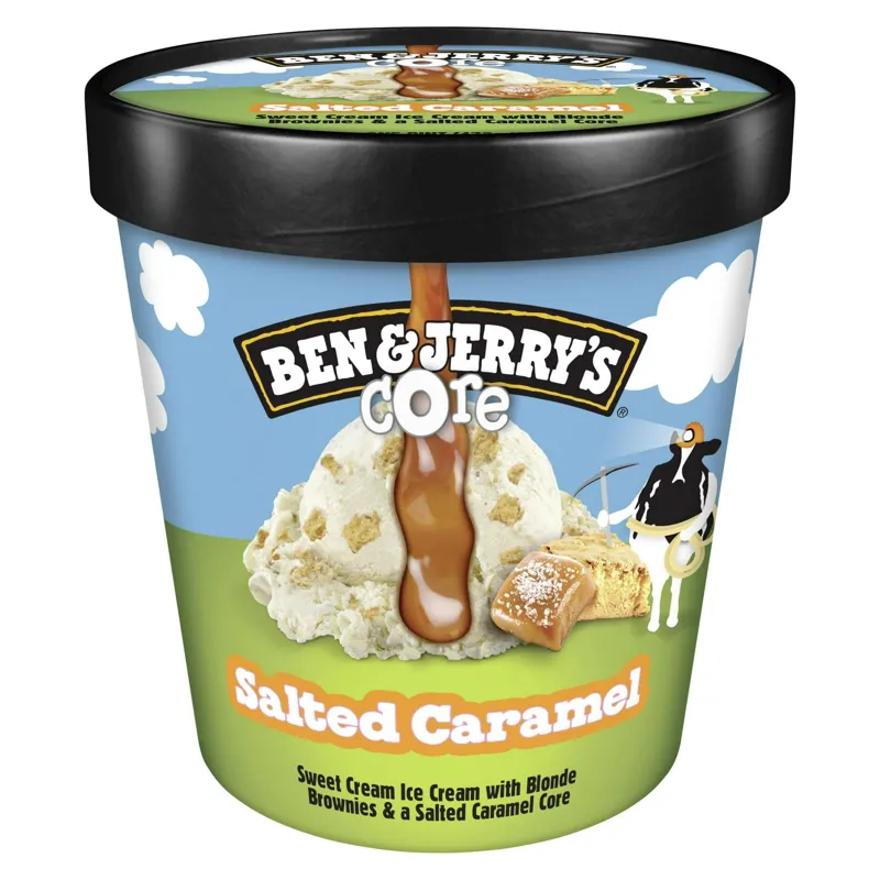 Ben & Jerry's Salted Caramel Ice Cream view 1