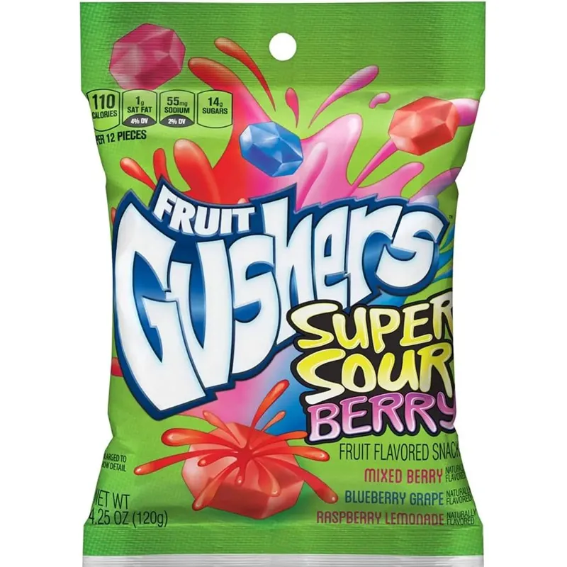 Fruit Gushers Super Sour Berry view 1