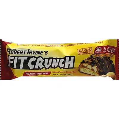 Robert Irvine's Fit Crunch Peanut Butter Protein Bar 3.10 oz