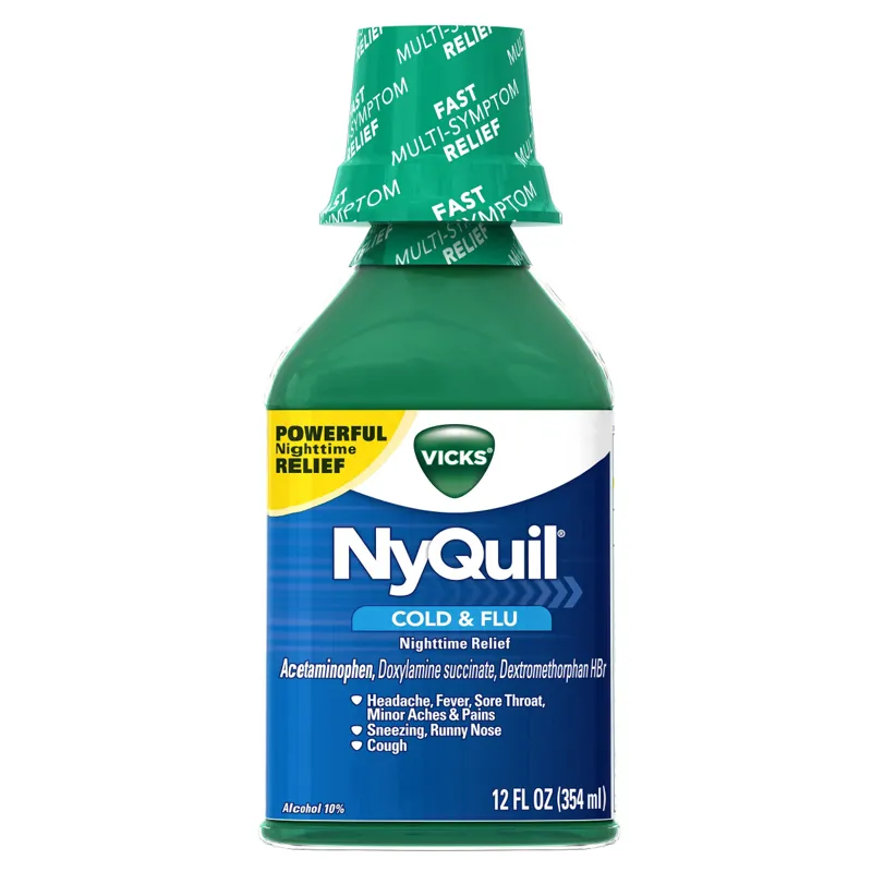Vicks NyQuil Cold & Flu Nighttime Liquid Original view 1