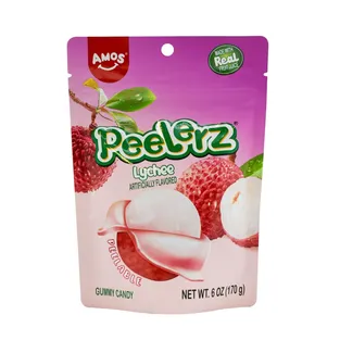 Amos Peelerz Gummy Lychee Candy Bag