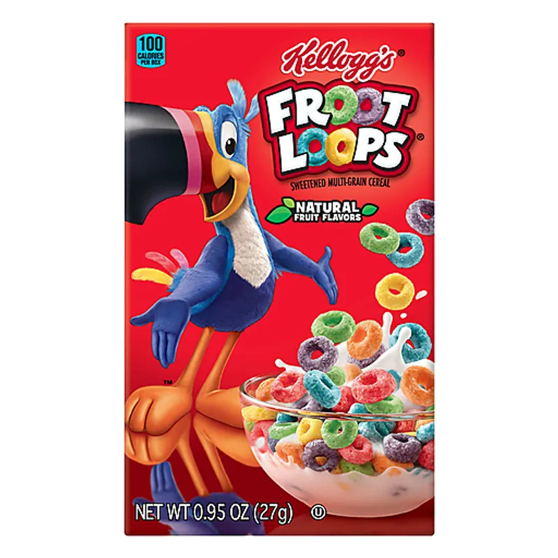 Kellogg's Froot Loops Cereal Box view 1