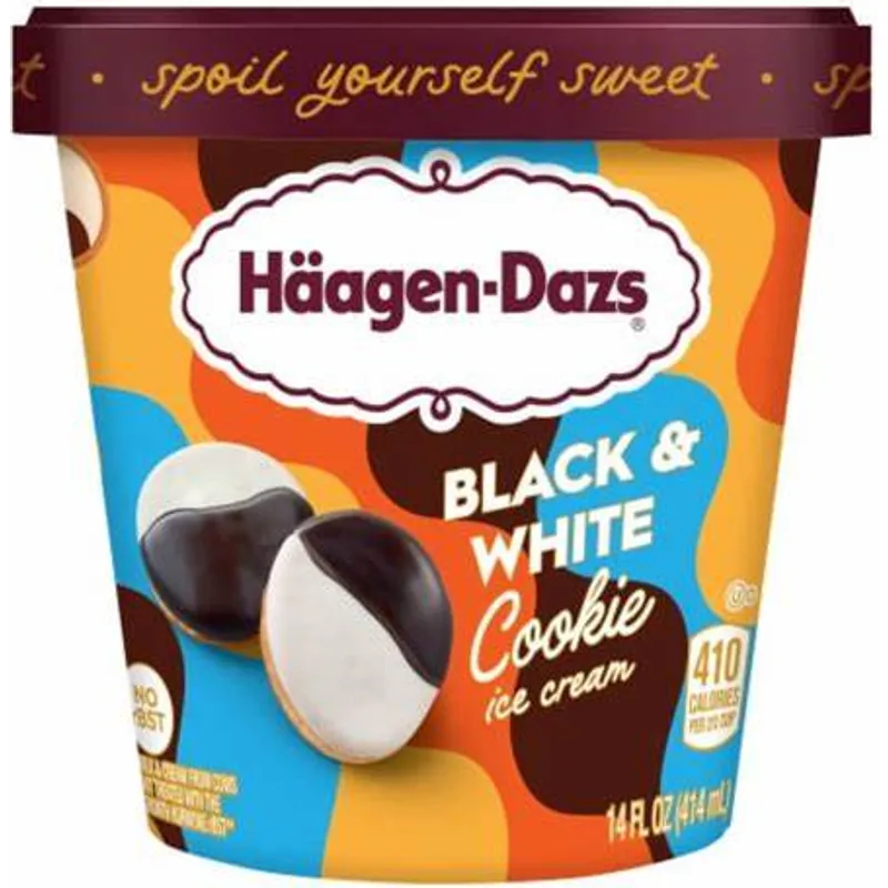 Häagen-Dazs Black & White Cookie Ice Cream view 1