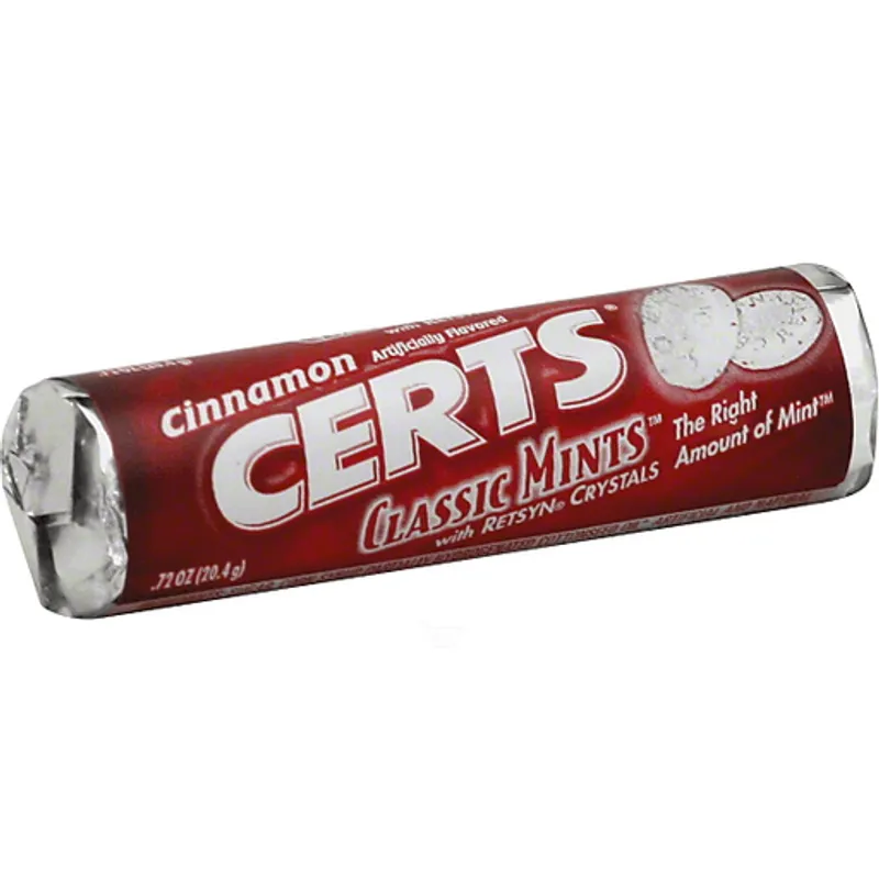 Certs Classic Cinnamon Mints view 1