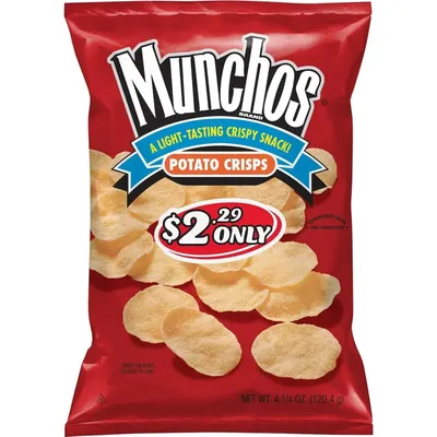 Munchos Potato Crisps 4 1/4 Oz Bag