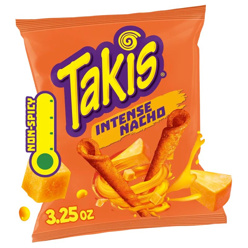 Takis Intense Nacho Cheese Rolled Tortilla Chips view 1
