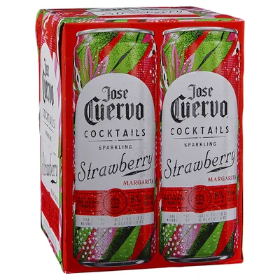 Jose Cuervo Sparkling Strawberry Margarita 355ml can
