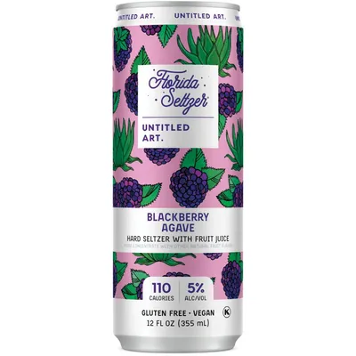 Untitled Art Florida Seltzer Blackberry Agave 6-pack 12 oz cans