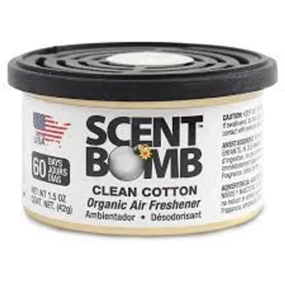 Scent Bomb Clean Cotton Air Freshener 1.5 oz Can