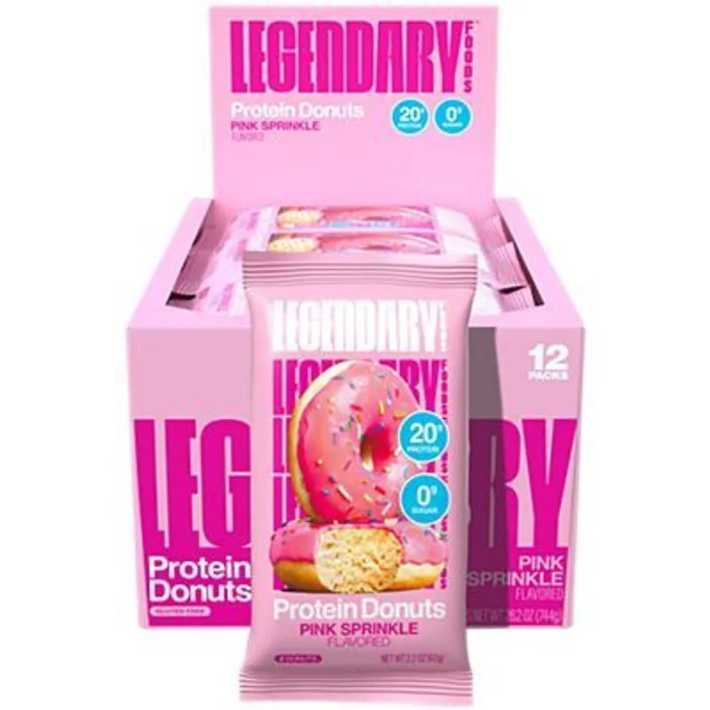 Legendary Foods Pink Sprinkle Protein Donut view 1