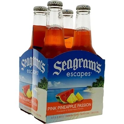 Seagram's Escapes Pink Pineapple Passion 4 Pack 11.2oz Bottles