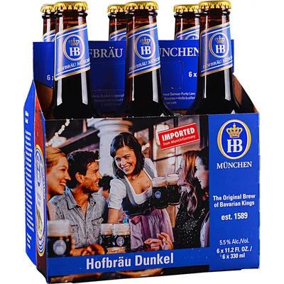 Hofbräu Dunkel 6 Pack 12oz Bottles