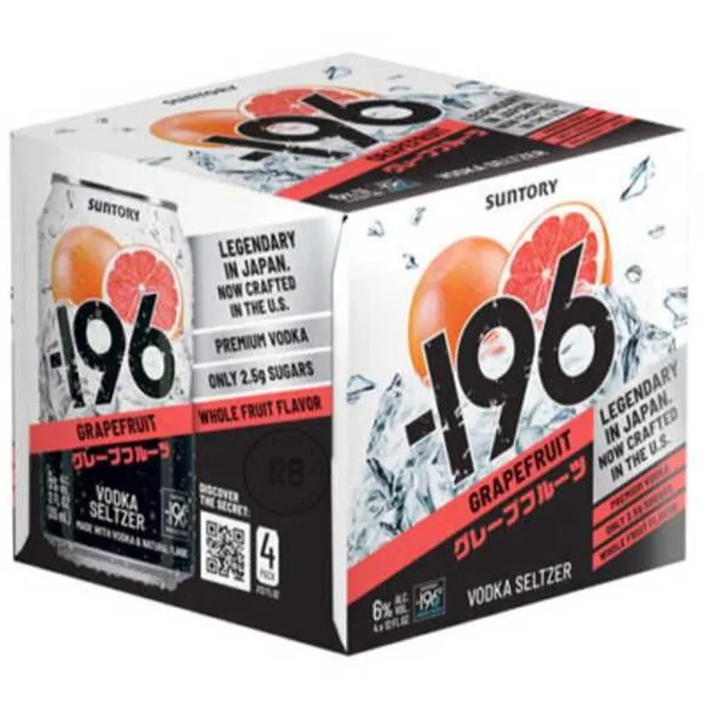 Suntory 196 Grapefruit Vodka Seltzer view 1