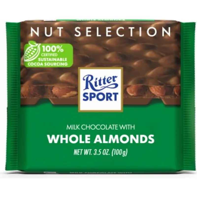 Ritter Sport Milk Chocolate With Whole Almonds view 1